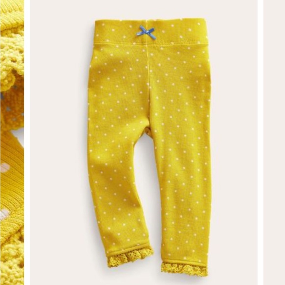 Baby Boden Ribbed Lace Leggings - Picture 4 of 11